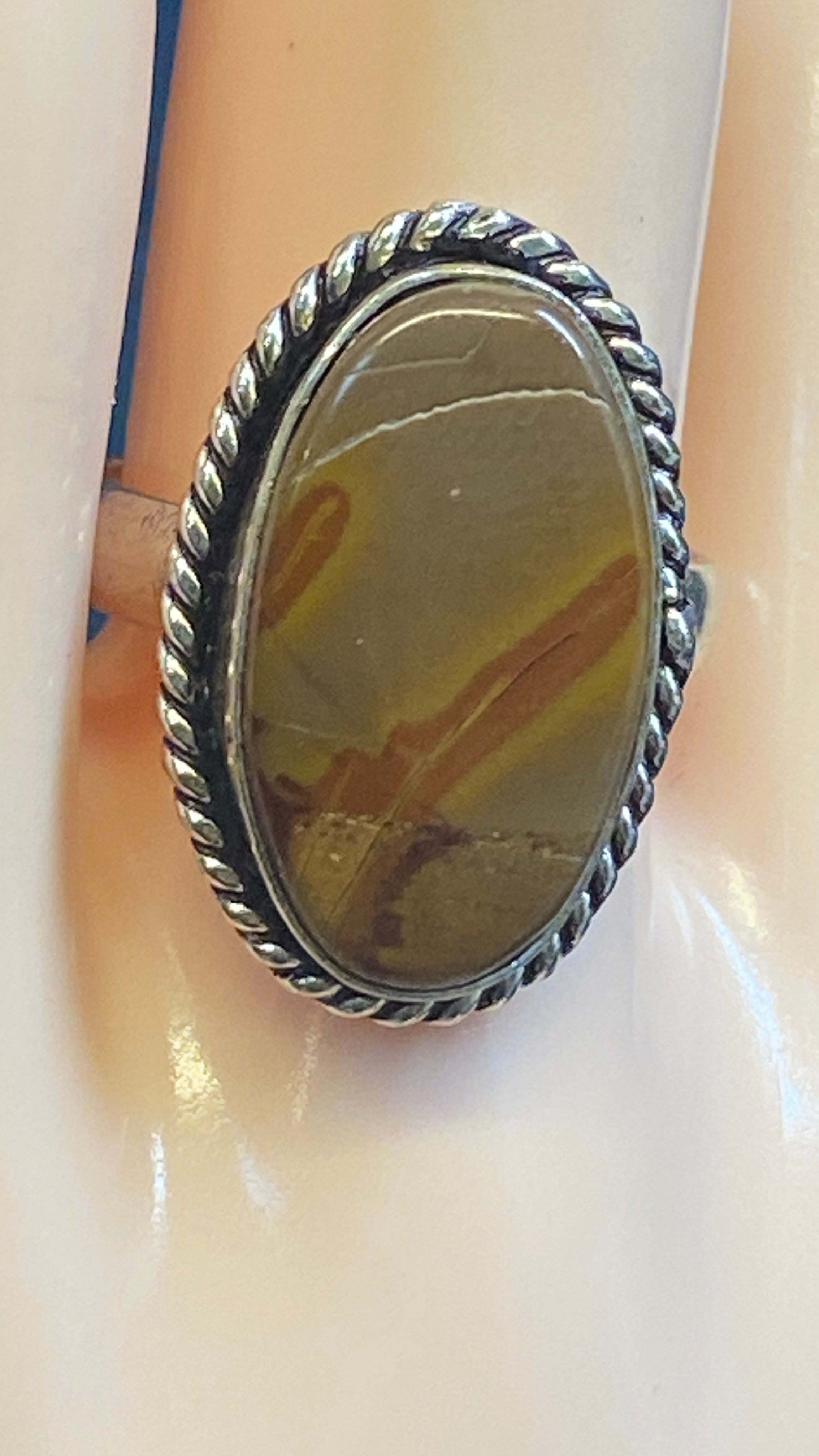 Picture Jasper Statement Ring