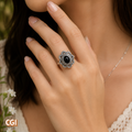 Black Onyx Ring size 6.75-7