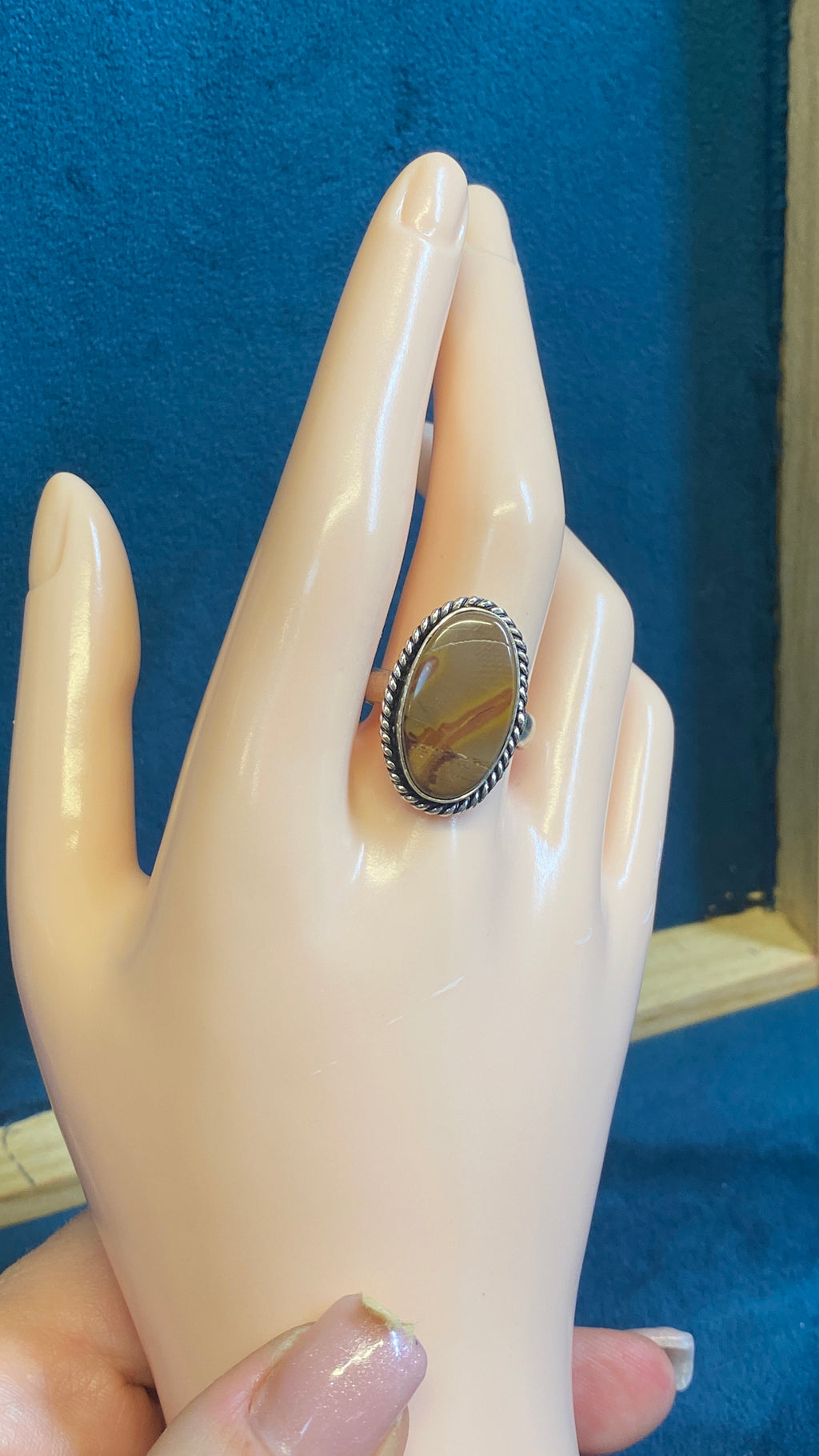 Picture Jasper Statement Ring