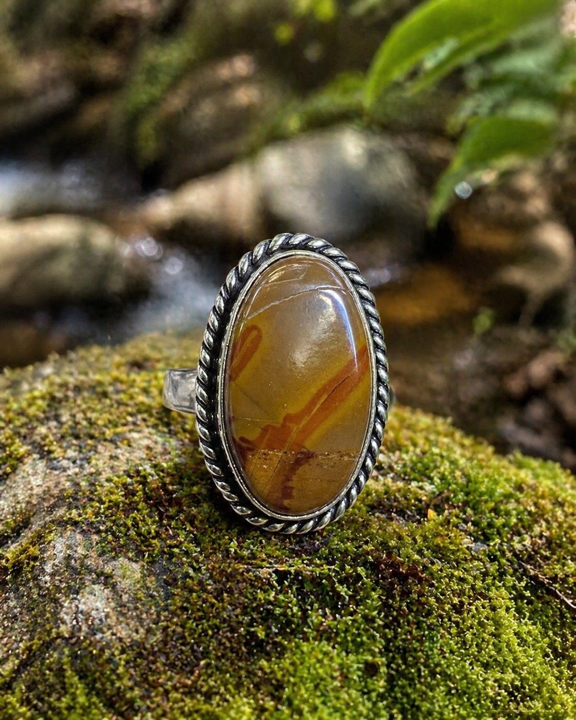 Picture Jasper Statement Ring