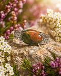 UNAKITE STATEMENT RING – SIZE 7.5
