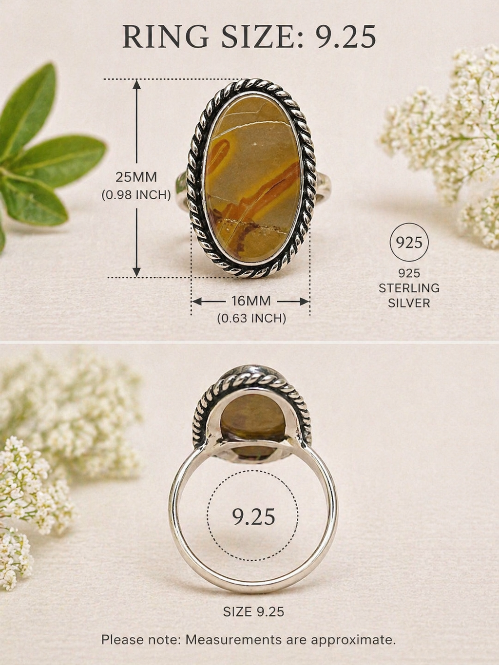 Picture Jasper Statement Ring