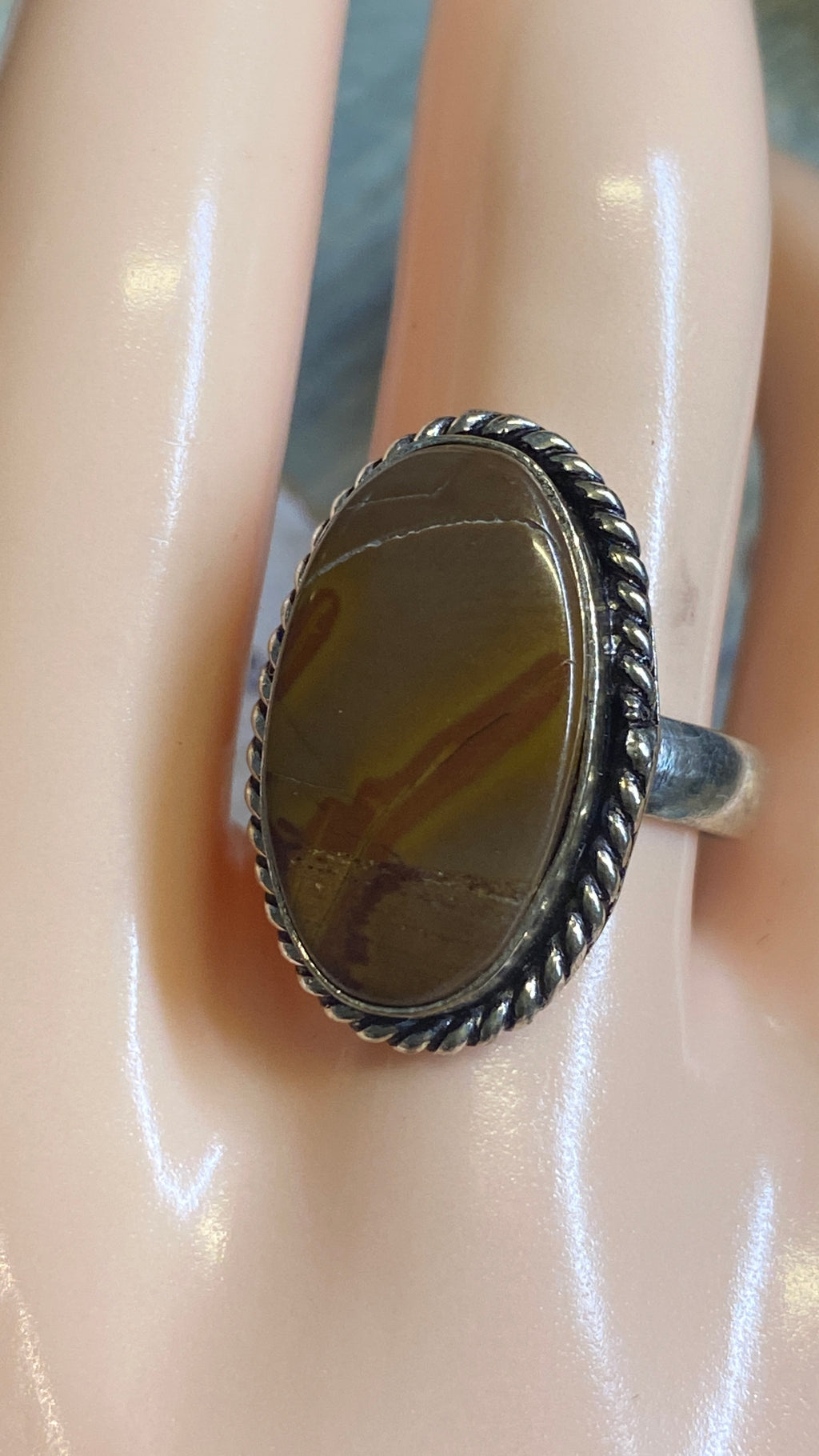 Picture Jasper Statement Ring