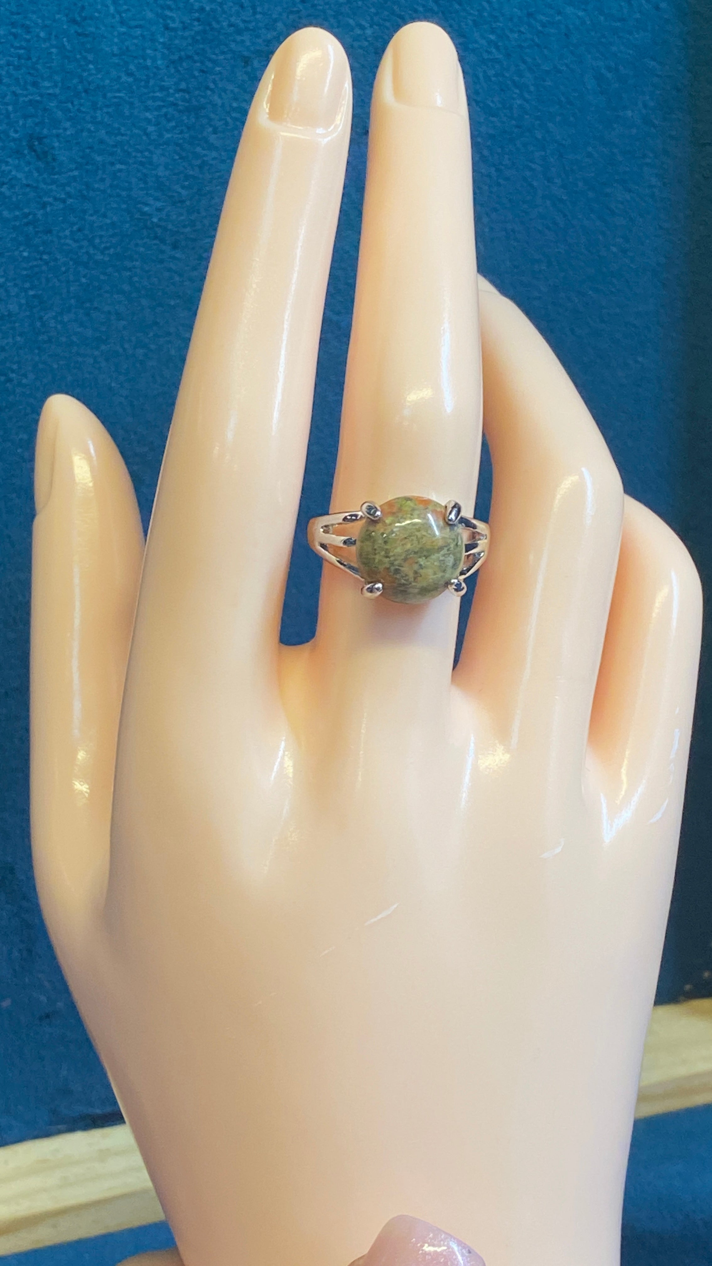 Stunning Unakite Ring – Size 7.5