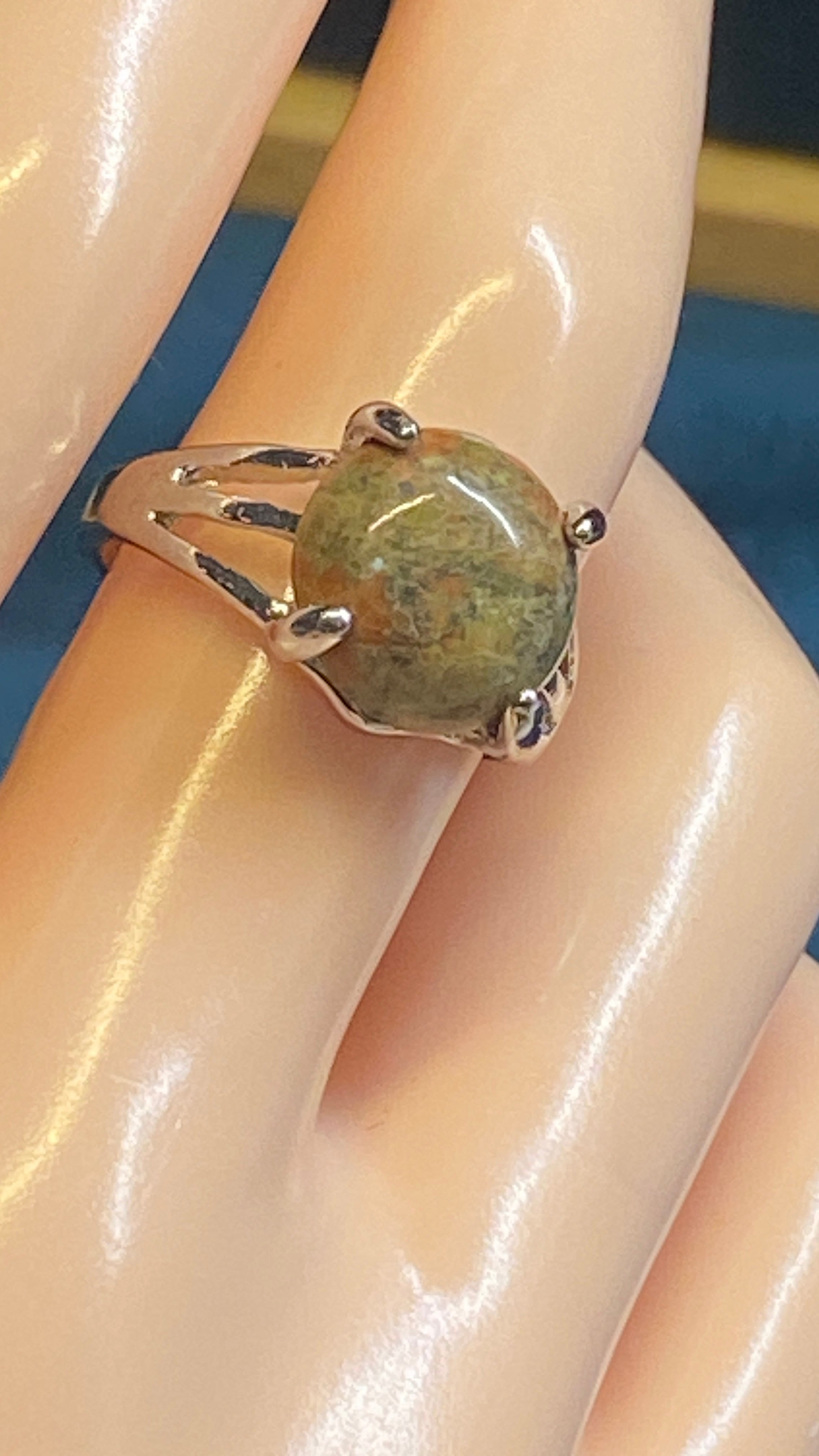 Stunning Unakite Ring – Size 7.5