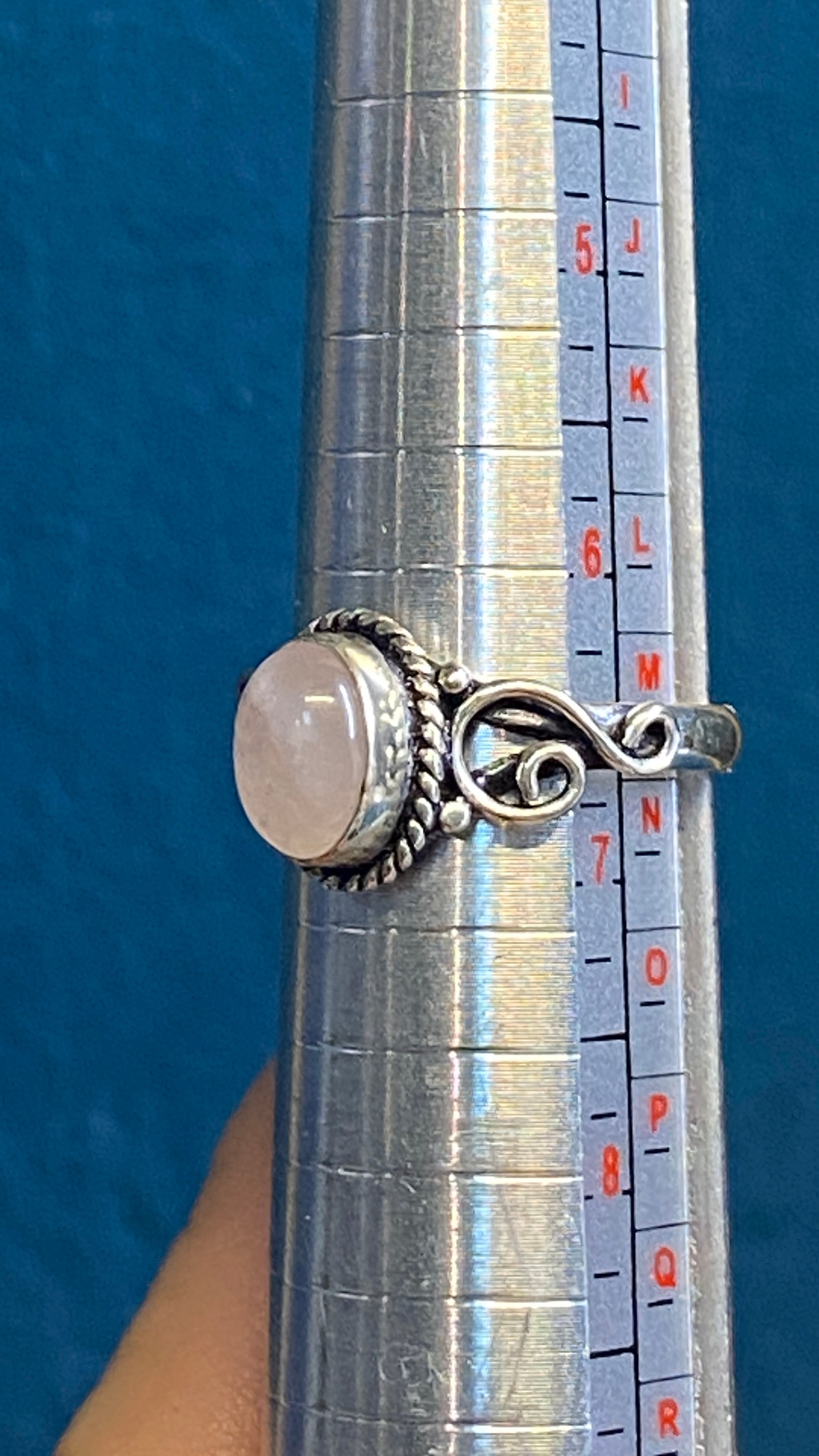 Rose Quartz Ring 6.5