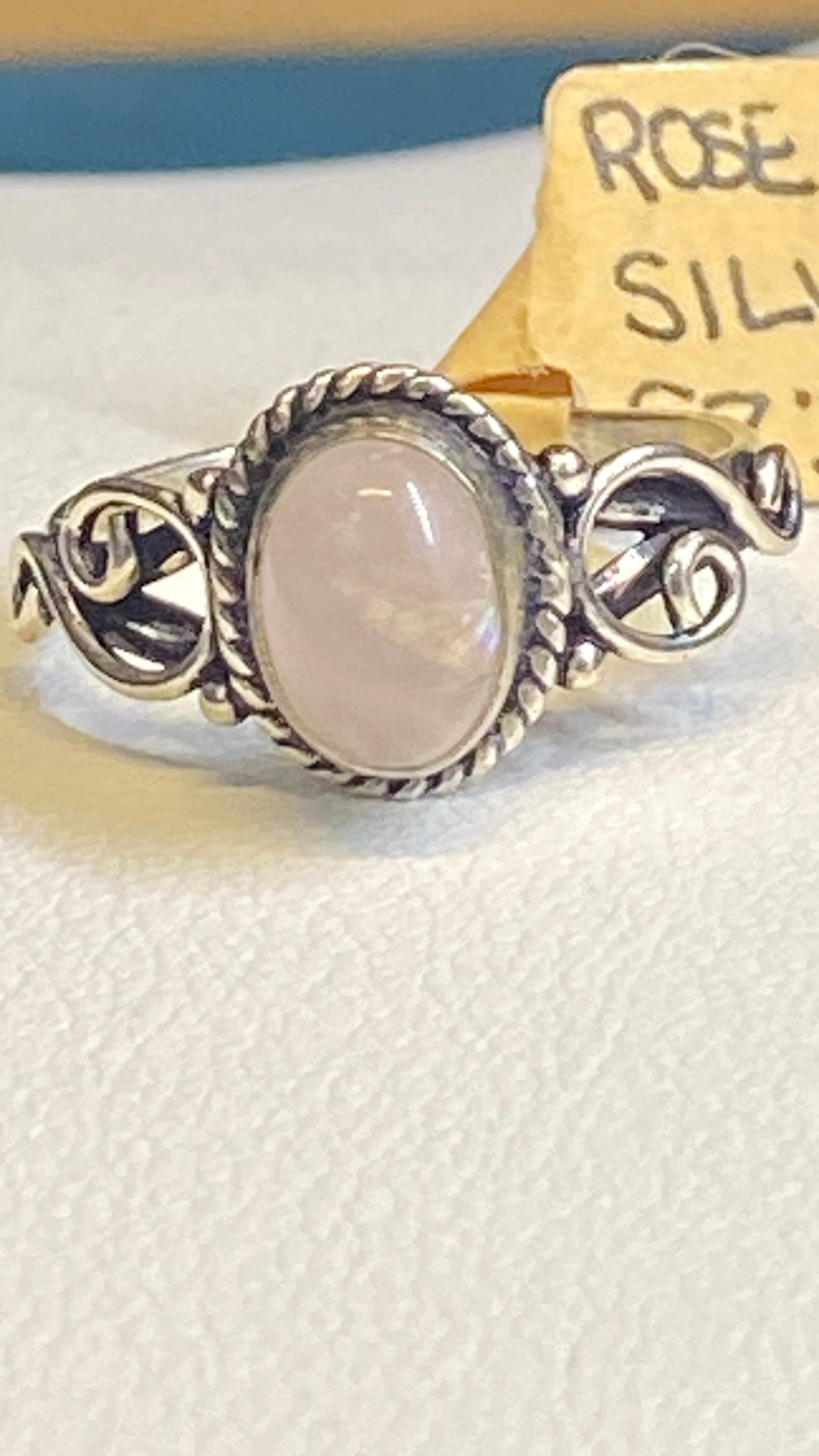 Rose Quartz Ring 6.5