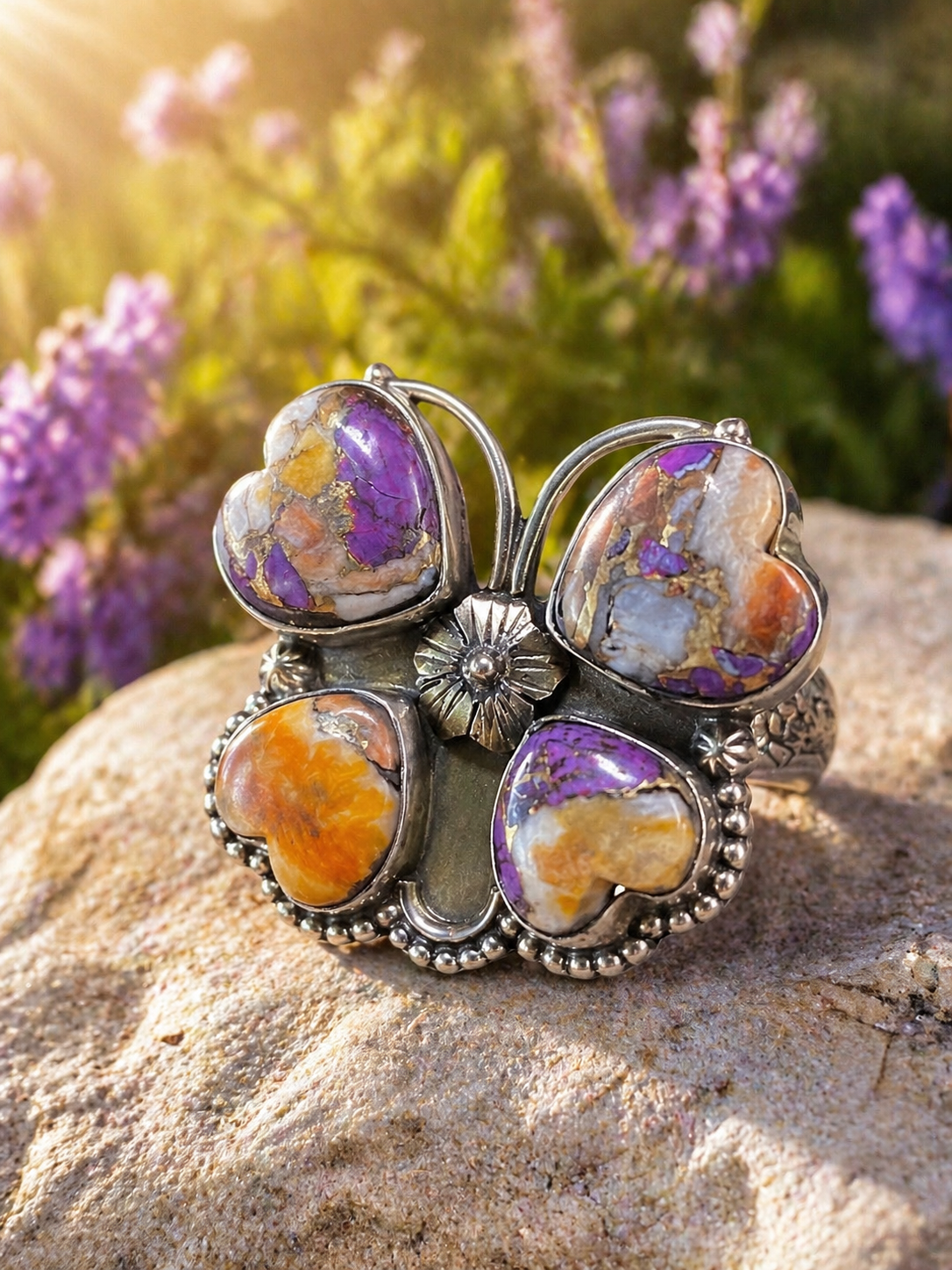 Spiny Oyster Butterfly Ring – One of a Kind